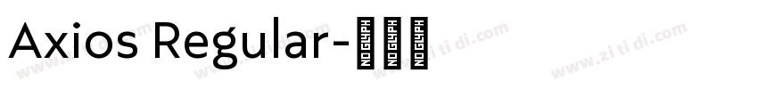 Axios Regular字体转换